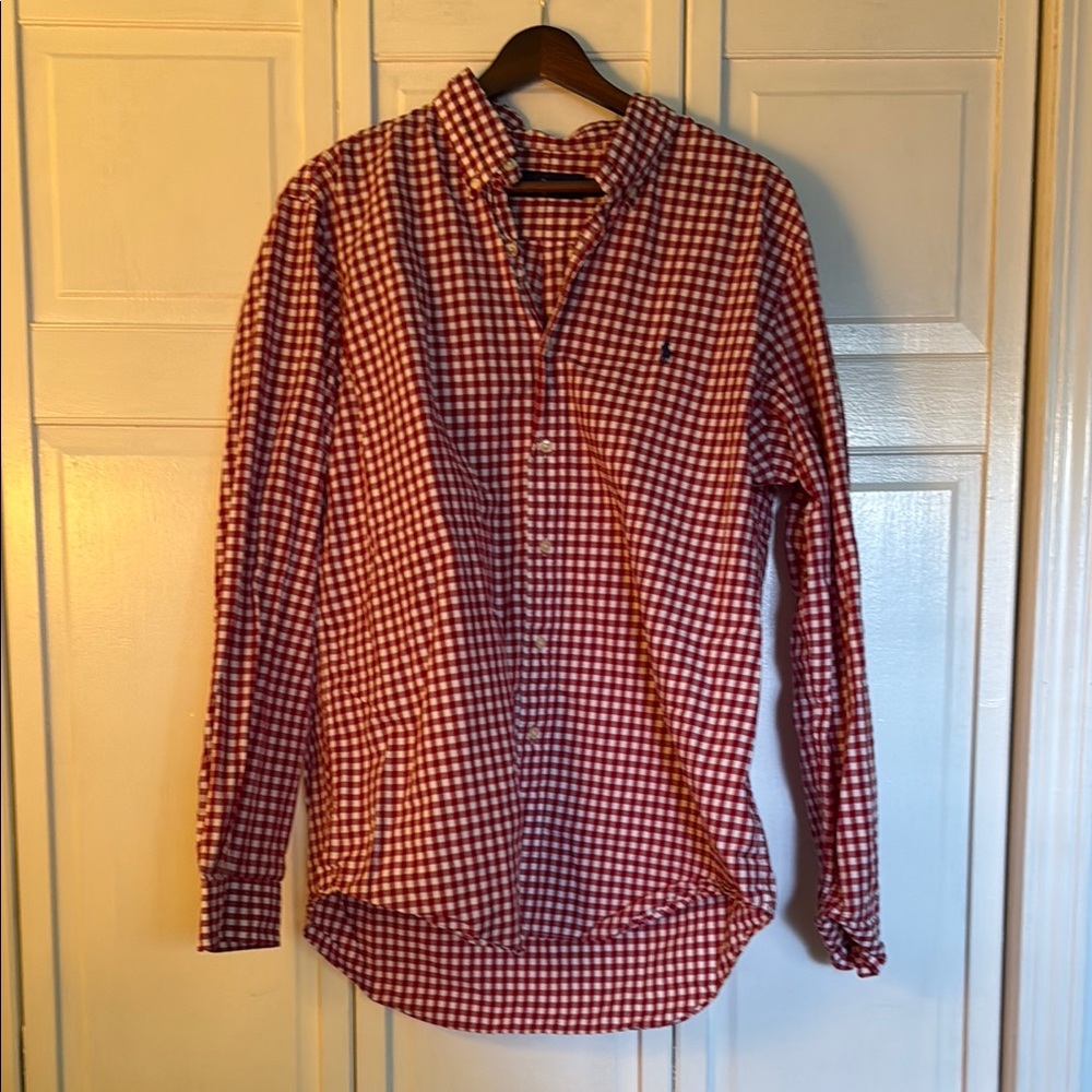 Men's Red Checkered Shirt